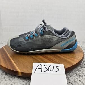 Merrell Women 9.5 Vapor Glove 4 Gray Barefoot Minimalist Trail Road Running Shoe